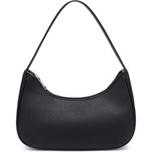 Women Lychee Pattern Black Imported Fashion Mini Clutch Underarm Mini Tote Bag